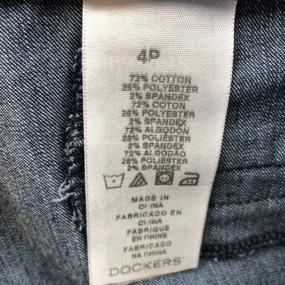 2 Dockers Womens Capri Jeans Size 4P Lot Of Two Mid Rise Curvy Blue Denim Crop - Picture 4 of 12